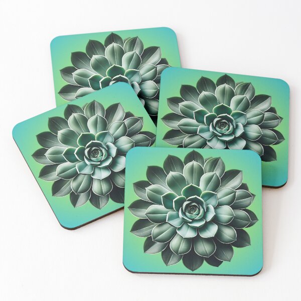 Item preview, Tranquil Green Succulent Flower Art designed and sold by SportyAndArtful.