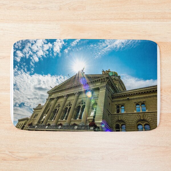 Item preview, Beautiful Bundeshaus Parliament Building or Federal Palace in a Sunny Day with Sunbeam designed and sold by Mats Silvan.