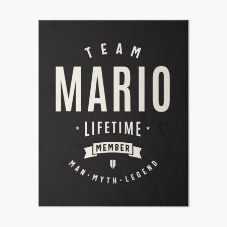 Item preview, Team Mario Lifetime Member Funny Name Mario designed and sold by cidolopez.