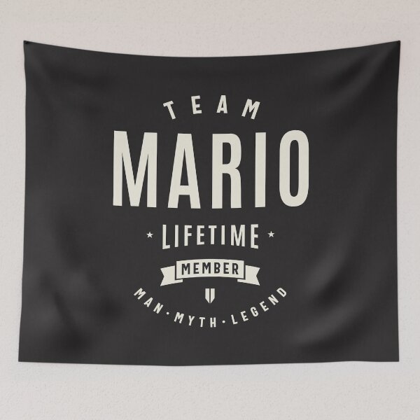 Item preview, Team Mario Lifetime Member Funny Name Mario designed and sold by cidolopez.