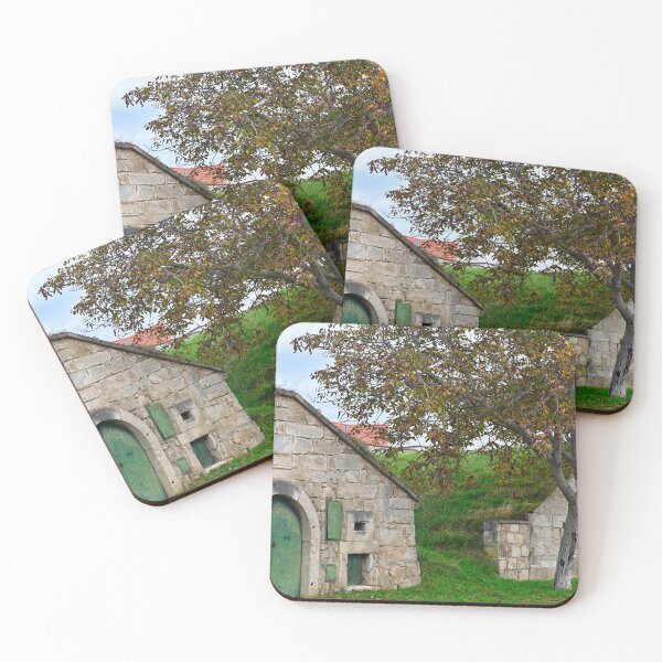 Item preview, Old stone wine cellars in Purbach, Austria,autumn season designed and sold by goceris.