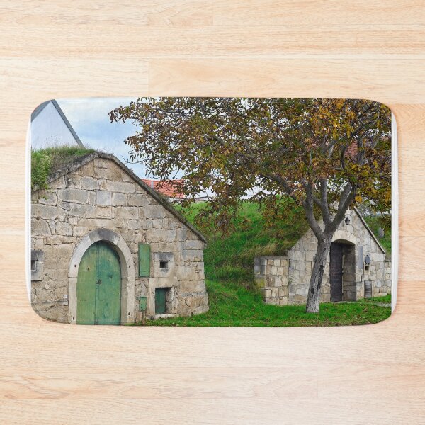 Item preview, Old stone wine cellars in Purbach, Austria,autumn season designed and sold by goceris.