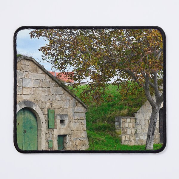 Item preview, Old stone wine cellars in Purbach, Austria,autumn season designed and sold by goceris.