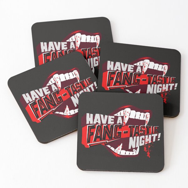 Item preview, Have a Fangtastic Night Cool Retro Halloween Design designed and sold by Lovemountain.
