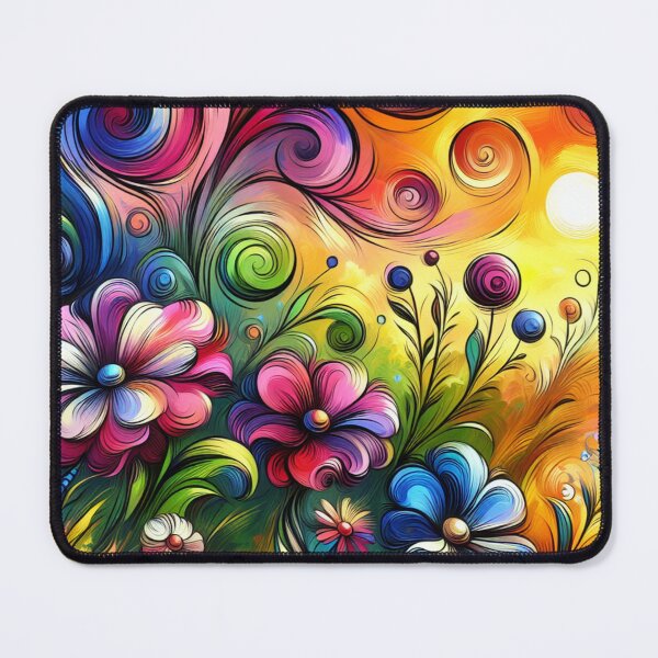 Artikelvorschau, Wunderliche abstrakte Swirly Blumenwiese entworfen und verkauft von ByNicoleSara.