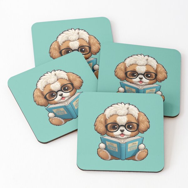 Item preview, Maltipoo puppy loves reading designed and sold by Nolan6.