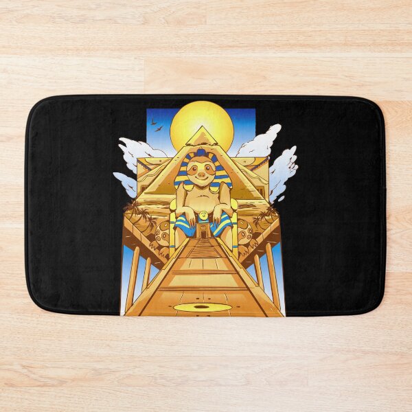 Item preview, Ancient Sloth Pharaoh in Egyptian Pyramid Artwork designed and sold by DrawHandArt.