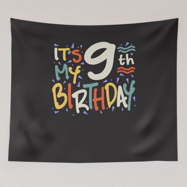 Item preview, Kids It's My 9th Birthday 9 Nine Happy Birthday Boys Girls designed and sold by cidolopez.