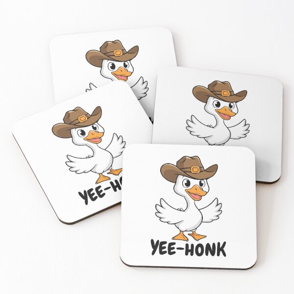 Item preview, Yee Honk! Yeehaw Cowboy Goose Cartoon designed and sold by PMCreative.
