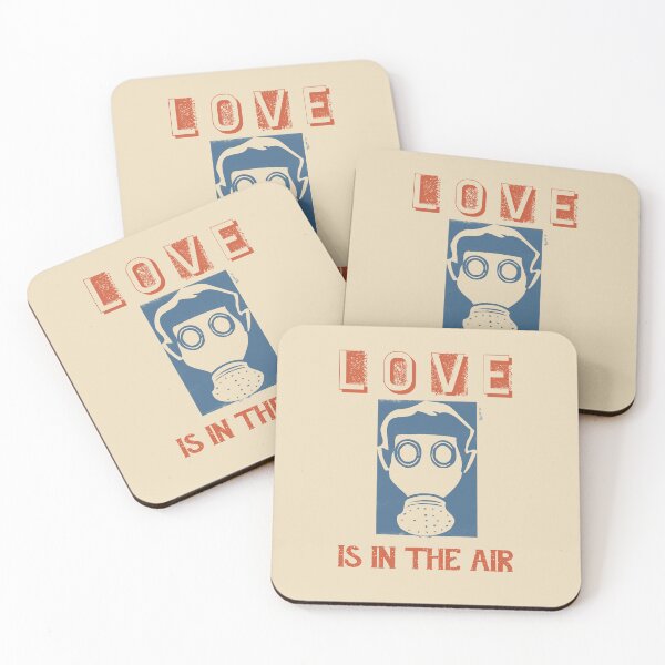 Item preview, Love Is In the Air (Wear Your Gas Mask) designed and sold by LochNestFarm.