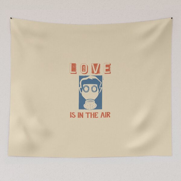 Item preview, Love Is In the Air (Wear Your Gas Mask) designed and sold by LochNestFarm.