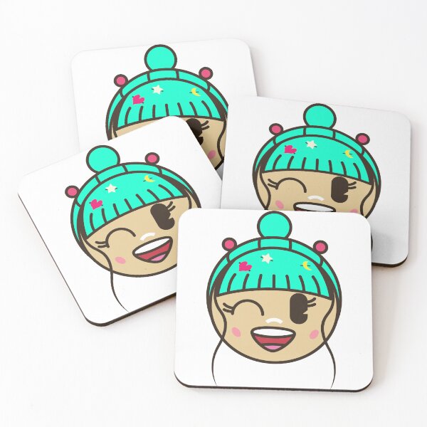 Item preview, Cute Kawaii Raver Girl with Turquoise Hair Sticker designed and sold by kmrndesign.