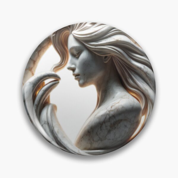 Item preview, isolated marble logo with female figure  designed and sold by Creative88Art.