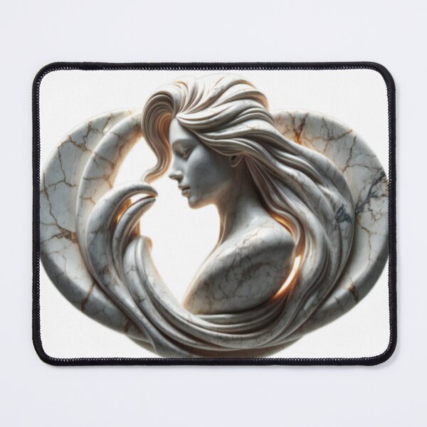 Item preview, isolated marble logo with female figure  designed and sold by Creative88Art.