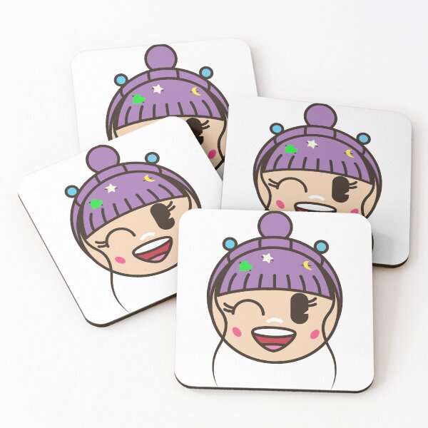Item preview, Cute Kawaii Raver Girl with Purple Hair Sticker designed and sold by kmrndesign.
