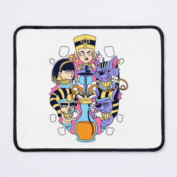 Item preview, Funny Ancient Egyptian Pharaohs and Cats Smoking Hookah designed and sold by DrawHandArt.