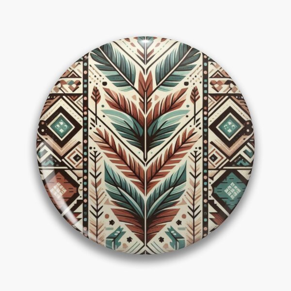 Item preview, Tribal Geometric Indigenous Pattern T-Shirt – Native American Art & Earthy Tones designed and sold by dreambigdrive38.