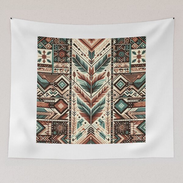 Item preview, Tribal Geometric Indigenous Pattern T-Shirt – Native American Art & Earthy Tones designed and sold by dreambigdrive38.