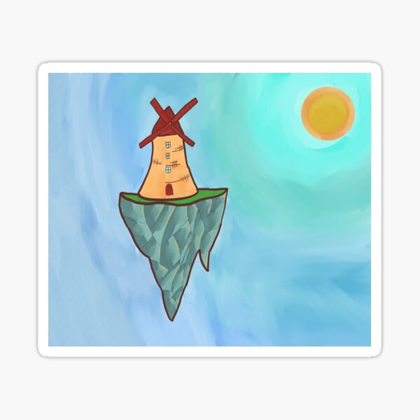 Item preview, windmill on floating island designed and sold by Octopellie.