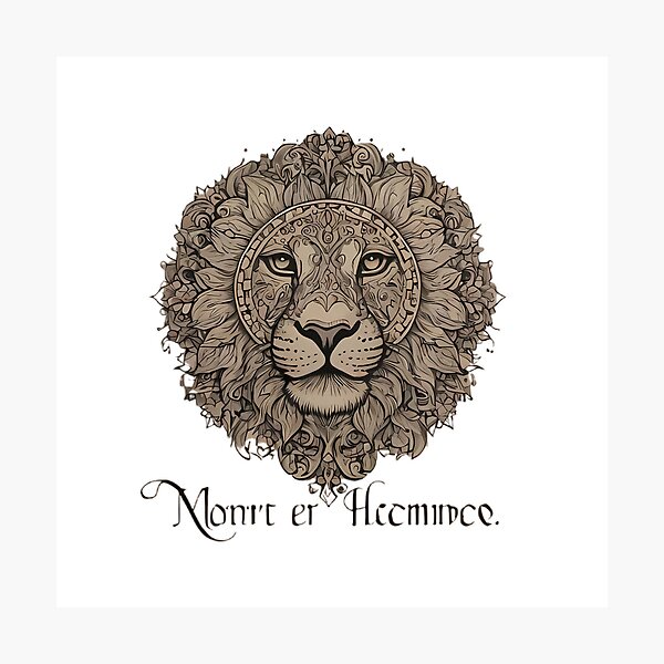 Item preview, Regal Lion Emblem: Ornate Artistic Design designed and sold by Vesto Royal.