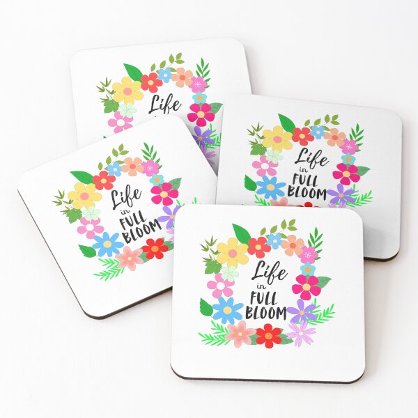Item preview, Life in full bloom colorful fowers designed and sold by Kalpa.