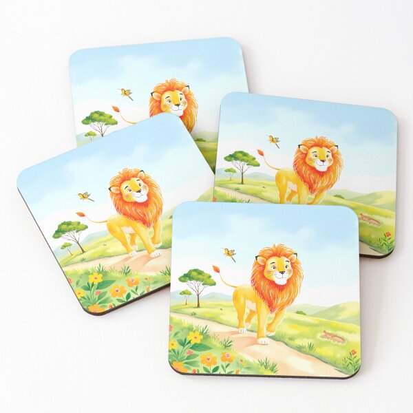 Item preview, Lion’s Joyful Walk designed and sold by ART ATTACK ZONE.