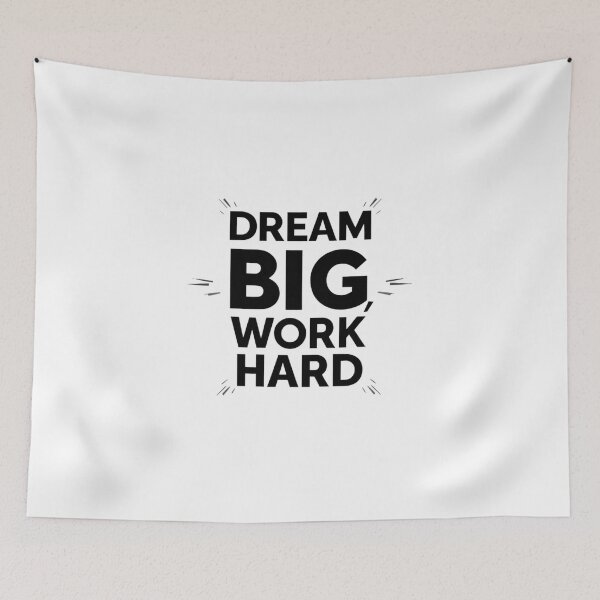 Item preview, DREAM BIG, WORK HARD designed and sold by SignumShop.