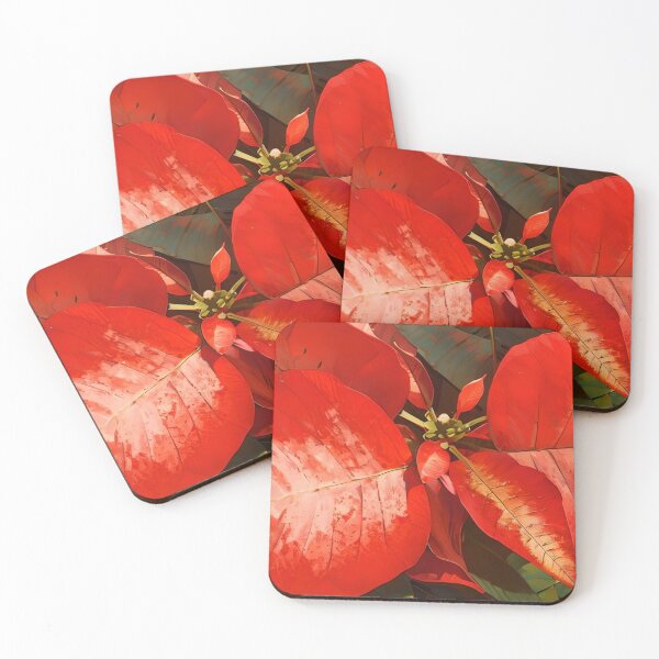 Item preview, Poinsettia Pink and Red designed and sold by Jasna Dragun.