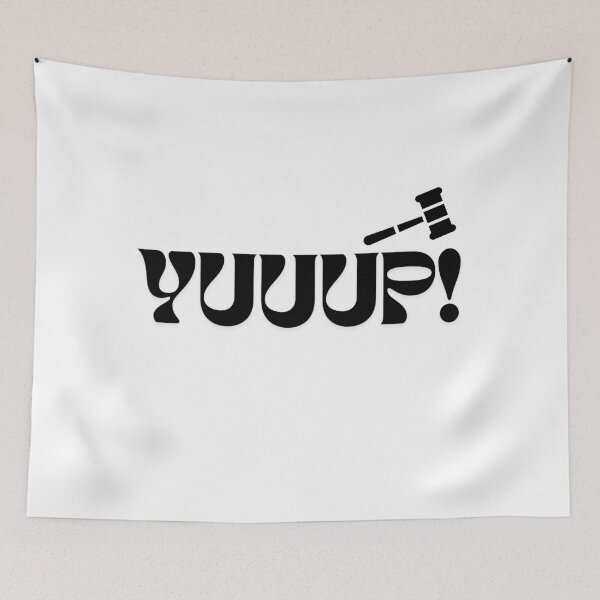 Item preview, yuuup! Storage auction phrase featuring an auction gavel designed and sold by DesignByMalwina.