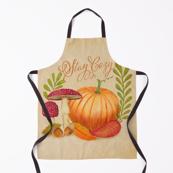 Item preview, Stay cozy in autumn. Autumn mood picture with pumpkin and calligraphy. Inspirational saying. designed and sold by Sandra Brezina.