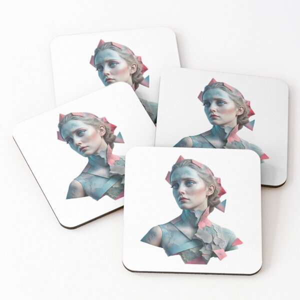 Item preview, isolated decorative design collage with female figure designed and sold by Creative88Art.