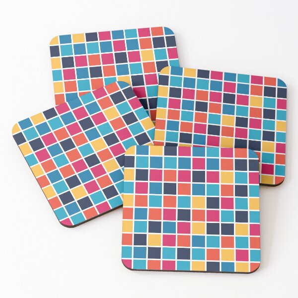 Item preview, Vibrant Retro Square Pattern designed and sold by mozizy.