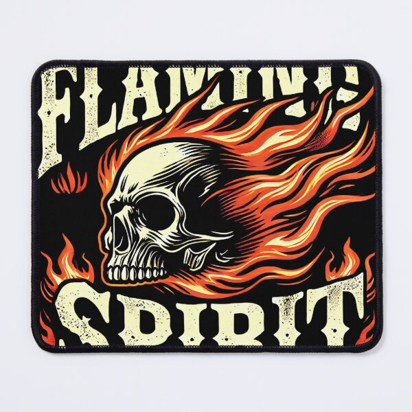Item preview, Flaming Spirit Skull – Fiery Energy Art designed and sold by M22--.
