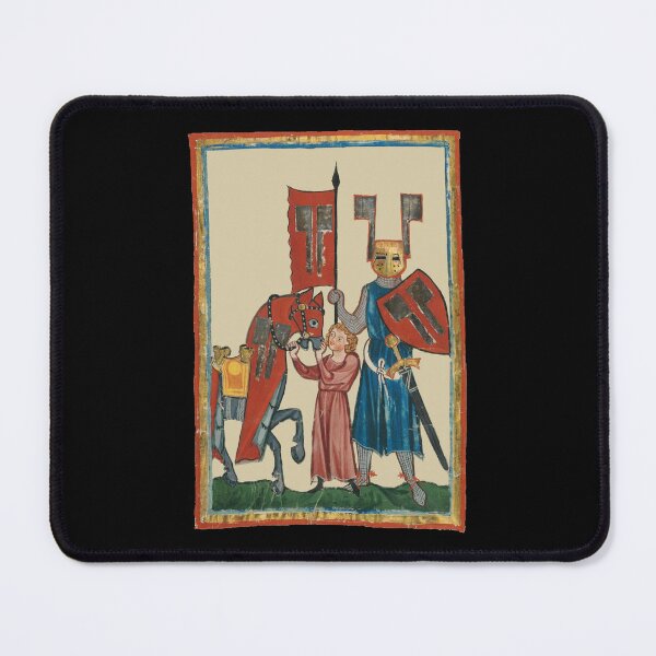 Item preview, Knight and Squire, 14th Century Medieval Art designed and sold by Cat Lady Designs.