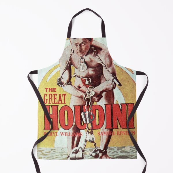 Item preview, Vintage Harry Houdini Magic Poster art designed and sold by Vintage Designs +.