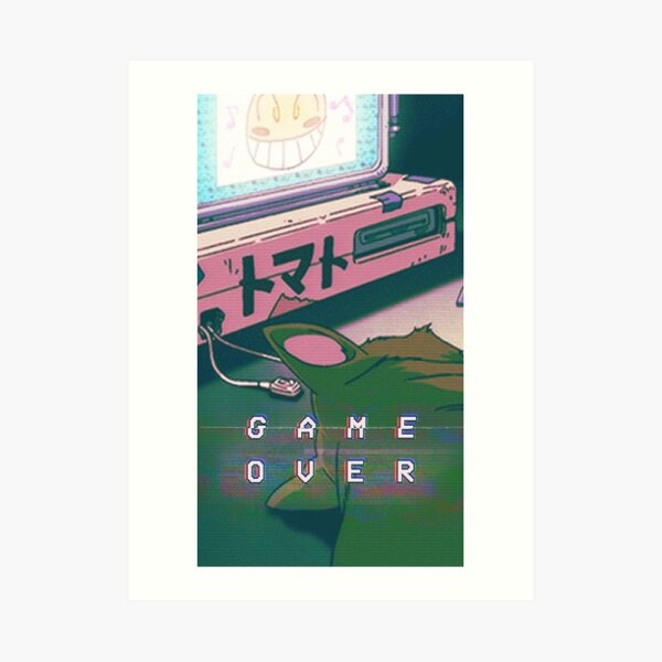 Aesthetic Game Over Art Print