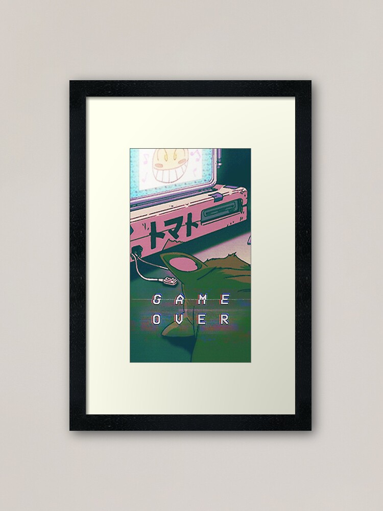 Alternate view of Aesthetic Game Over Framed Art Print
