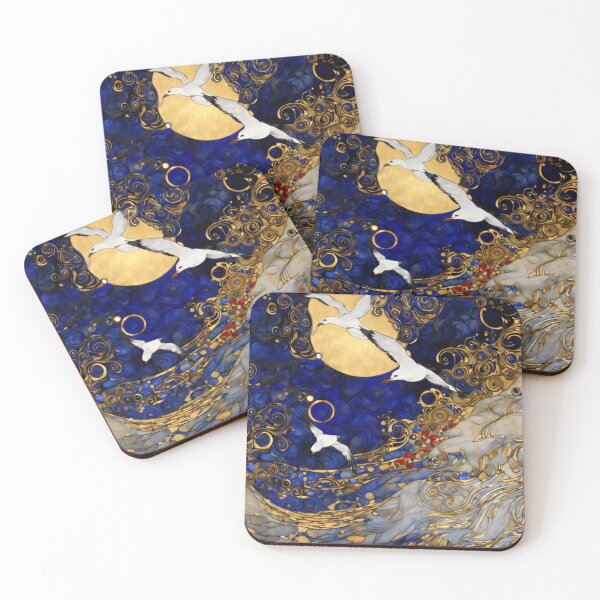Item preview, Abstract Sea Gulls Art designed and sold by TheDarkWardrobe.