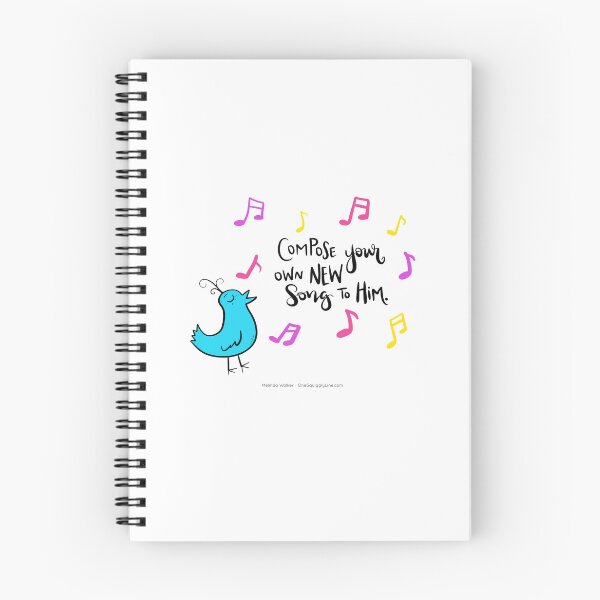Item preview, Compose your own new song to Him. designed and sold by CalmInThePsalms.