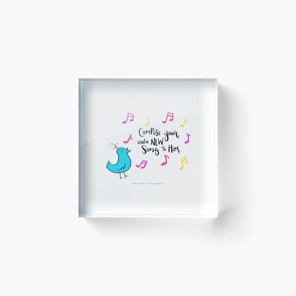 Item preview, Compose your own new song to Him. designed and sold by CalmInThePsalms.
