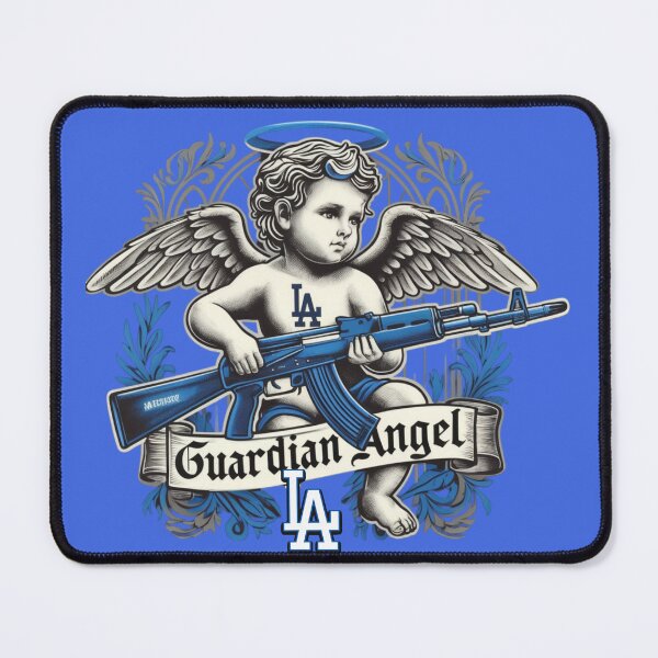 Item preview, Guardian Angel with Attitude - LA Inspired Street Art Design designed and sold by GRIMSHVDE.