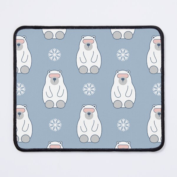 Item preview, Adorable Polar Bear and Snowflake Winter Pattern designed and sold by mozizy.