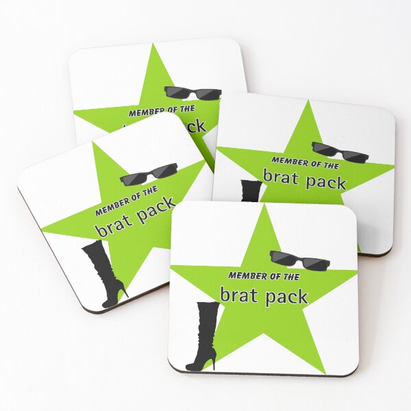 Item preview, Member of the Brat Pack Green Solid designed and sold by ModernintheMix.
