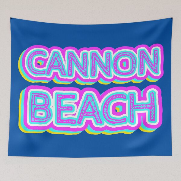 Item preview, Cannon Beach Retro Typography designed and sold by ArtNoveltee.