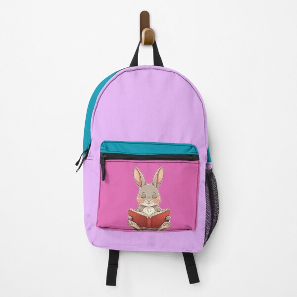 Item preview, Pink Textile Reading Rabbit designed and sold by wintervsfall.