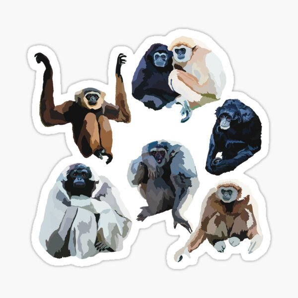 Item preview, Mixed Gibbon  designed and sold by thezoogirl.