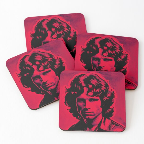 Artikelvorschau, Jim Morrison Dunkelrotes Kunstwerk | TheAmericanPoet entworfen und verkauft von TheAmericanPoet.