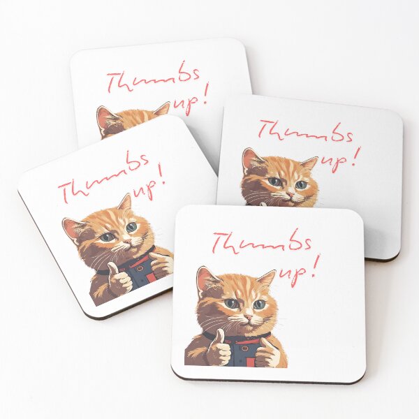 Item preview, thumbs Up Cat designed and sold by DesignByMalwina.