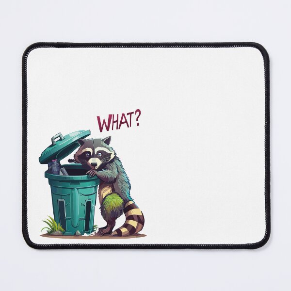 Item preview, a cute raccoon rummages through the trash can designed and sold by Pr7em.