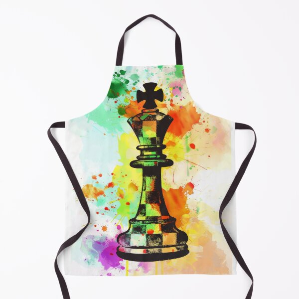 Item preview, Royal Chess Pieces with Abstract Paint Splashes designed and sold by Piotrek0001.